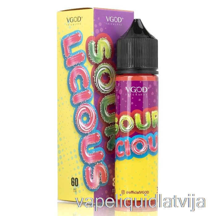 Sourlicious - Vgod E-liquid - 60ml 3mg Vape šķidrums